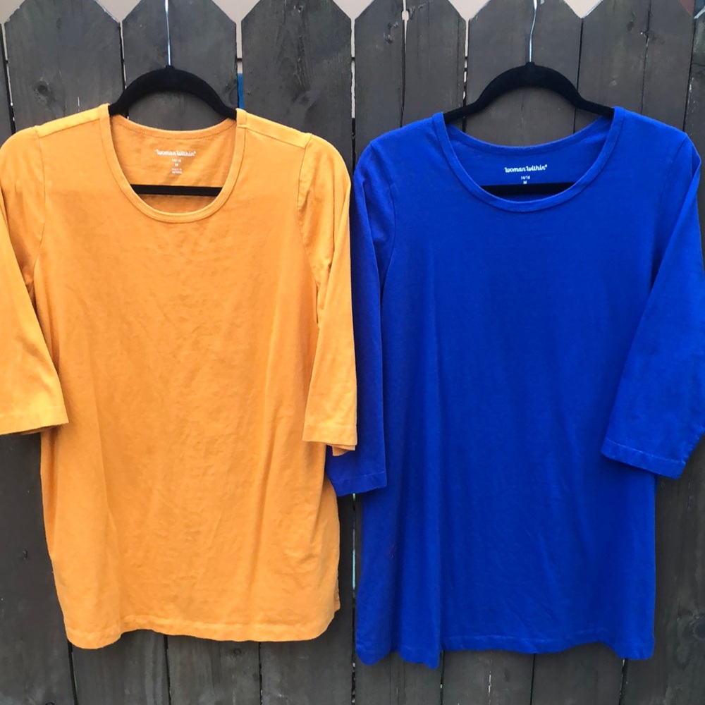 Two Essential Basic Cotton Tee-Tunics